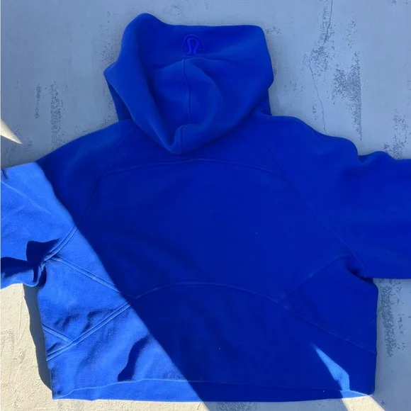 Lululemon Blue Cropped Scuba Jacket Women's Small/Medium - Picture 4 of 4